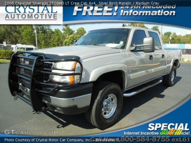 2006 Chevrolet Silverado 2500HD LT Crew Cab 4x4 in Silver Birch Metallic