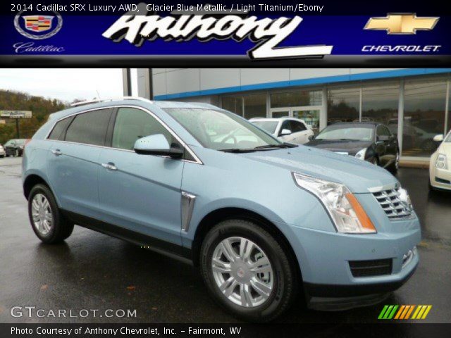 2014 Cadillac SRX Luxury AWD in Glacier Blue Metallic