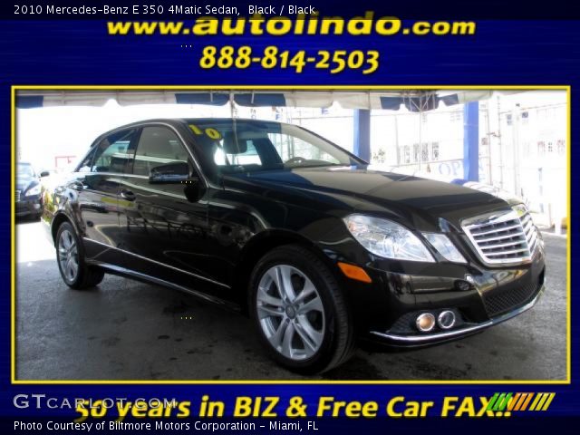 2010 Mercedes-Benz E 350 4Matic Sedan in Black