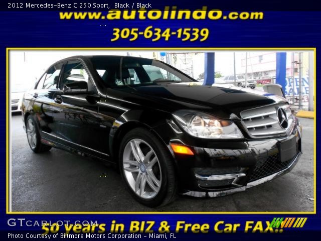 2012 Mercedes-Benz C 250 Sport in Black