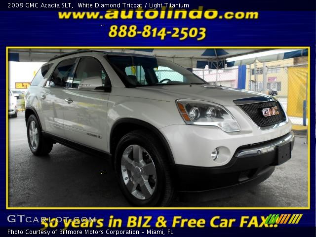 2008 GMC Acadia SLT in White Diamond Tricoat
