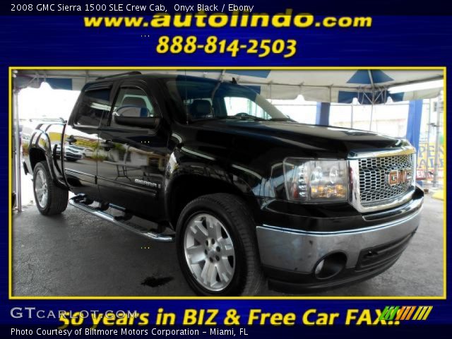2008 GMC Sierra 1500 SLE Crew Cab in Onyx Black
