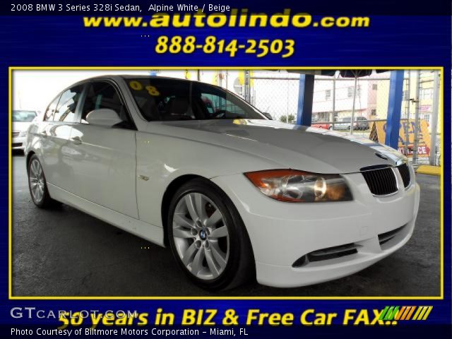 2008 BMW 3 Series 328i Sedan in Alpine White