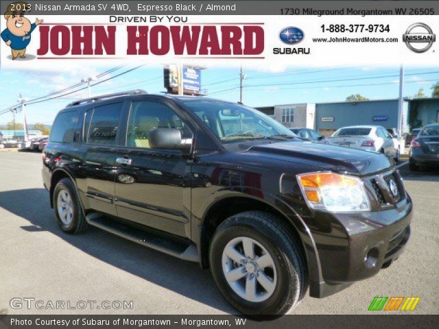 2013 Nissan Armada SV 4WD in Espresso Black