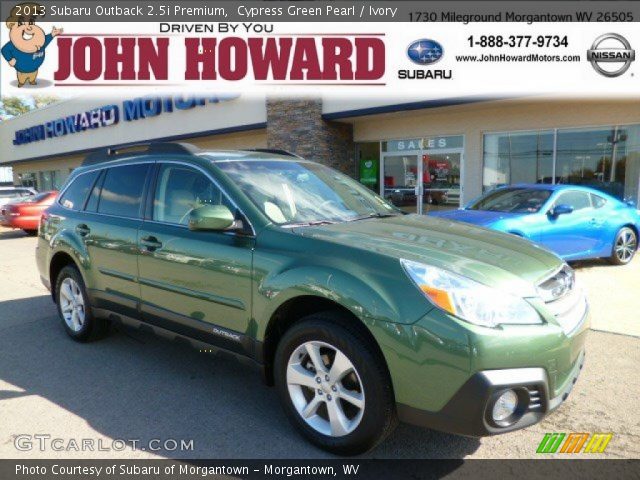 2013 Subaru Outback 2.5i Premium in Cypress Green Pearl