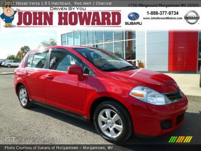 2012 Nissan Versa 1.8 S Hatchback in Red Alert