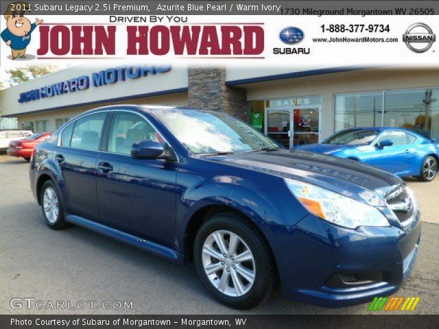 2011 Subaru Legacy 2.5i Premium in Azurite Blue Pearl