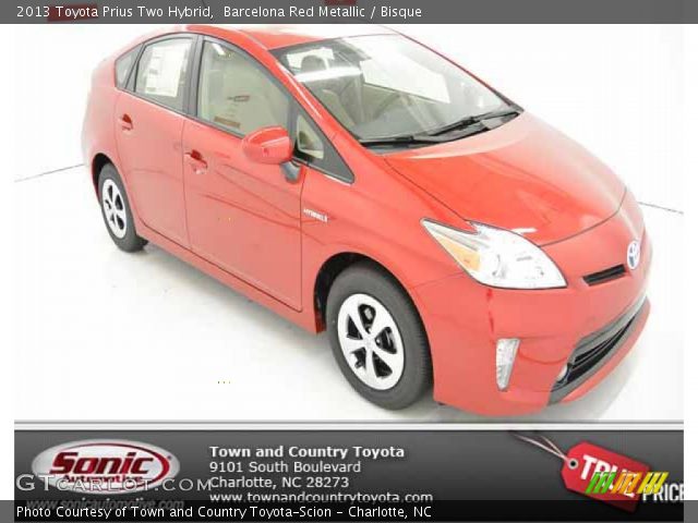 2013 Toyota Prius Two Hybrid in Barcelona Red Metallic