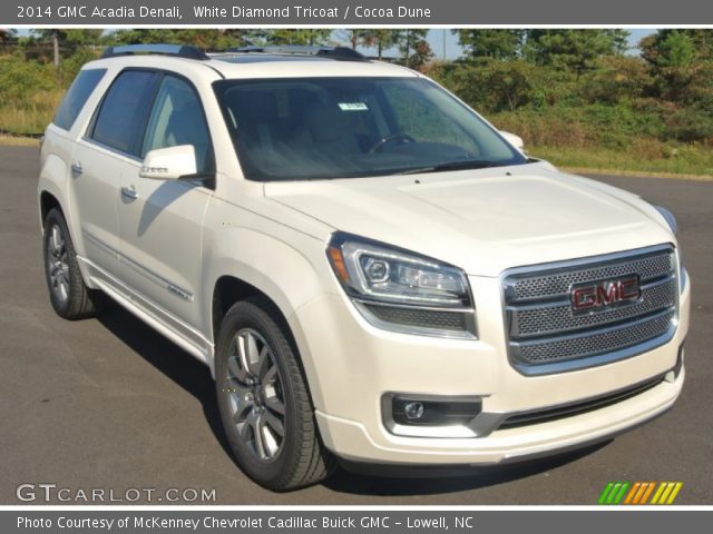 2014 GMC Acadia Denali in White Diamond Tricoat