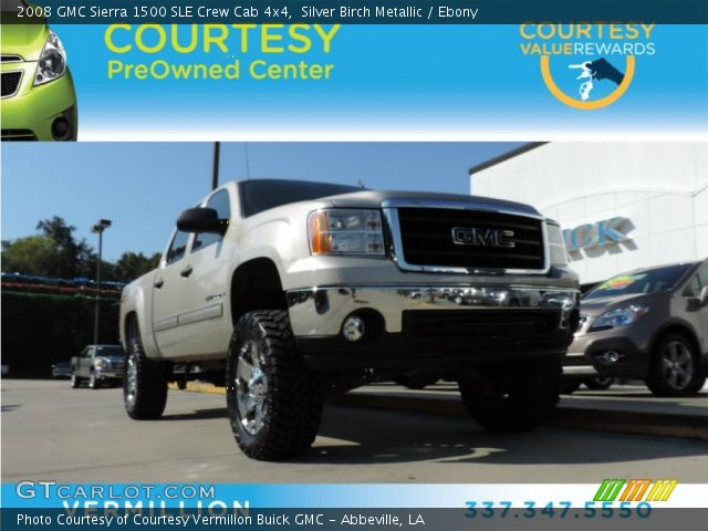 2008 GMC Sierra 1500 SLE Crew Cab 4x4 in Silver Birch Metallic