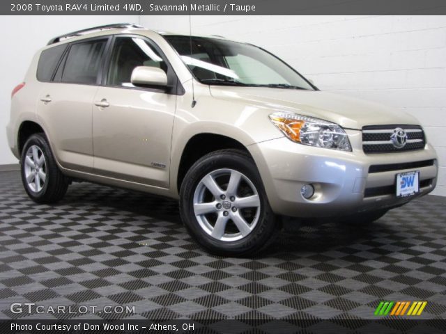 2008 Toyota RAV4 Limited 4WD in Savannah Metallic