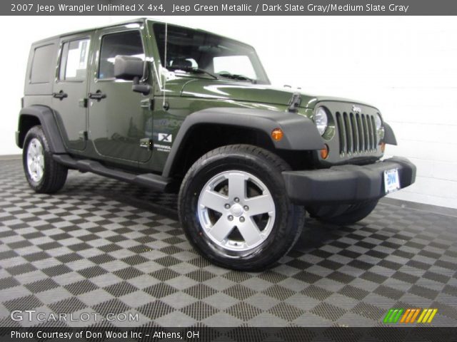 2007 Jeep Wrangler Unlimited X 4x4 in Jeep Green Metallic