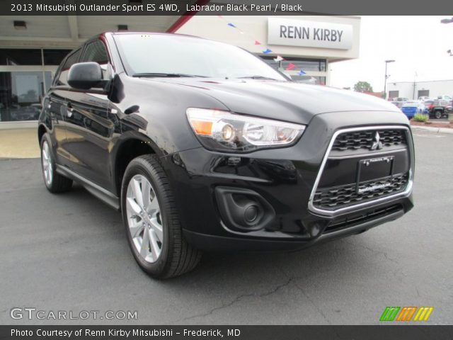 2013 Mitsubishi Outlander Sport ES 4WD in Labrador Black Pearl