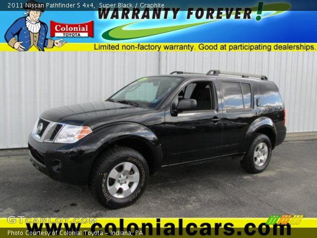 2011 Nissan Pathfinder S 4x4 in Super Black
