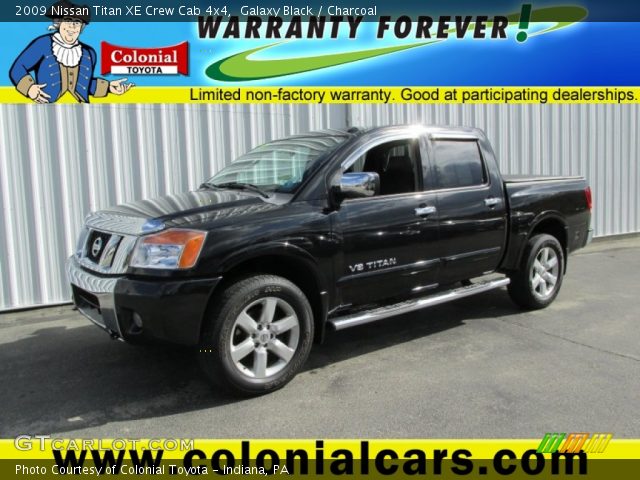 2009 Nissan Titan XE Crew Cab 4x4 in Galaxy Black