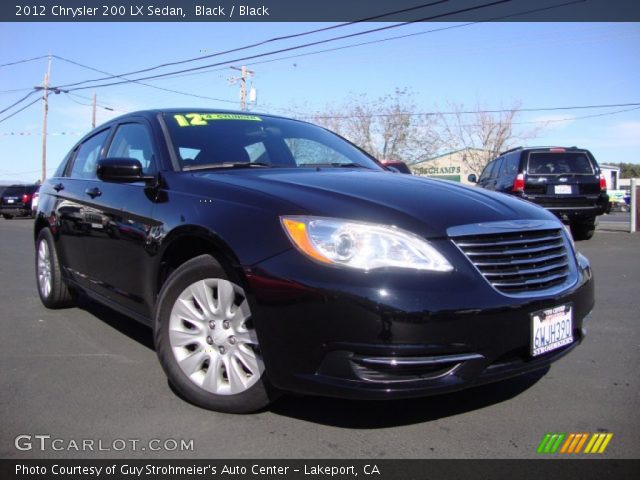 2012 Chrysler 200 LX Sedan in Black