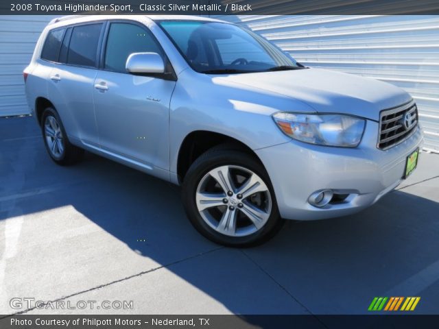 2008 Toyota Highlander Sport in Classic Silver Metallic