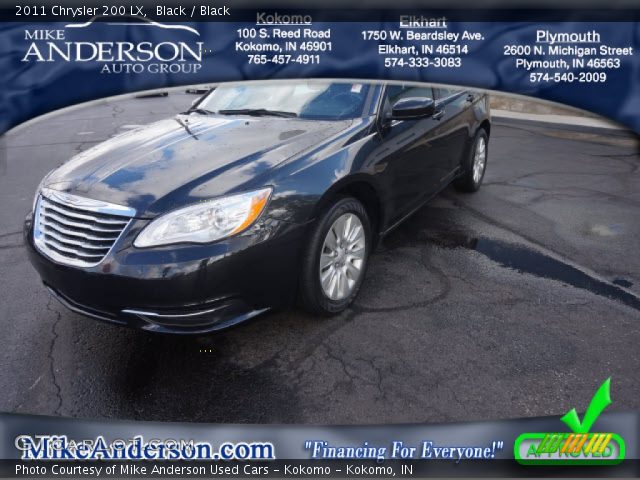 2011 Chrysler 200 LX in Black