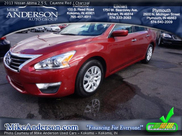 2013 Nissan Altima 2.5 S in Cayenne Red