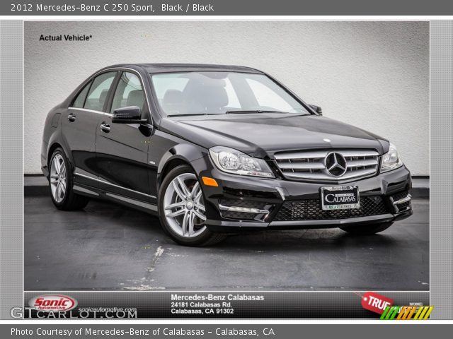 2012 Mercedes-Benz C 250 Sport in Black