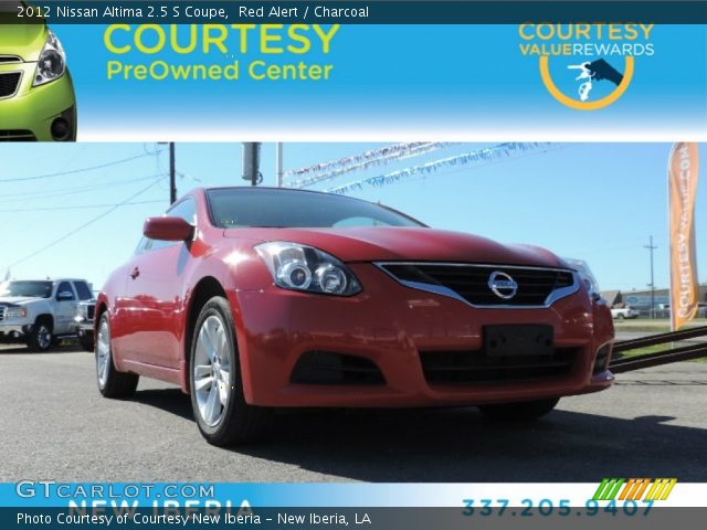 2012 Nissan Altima 2.5 S Coupe in Red Alert