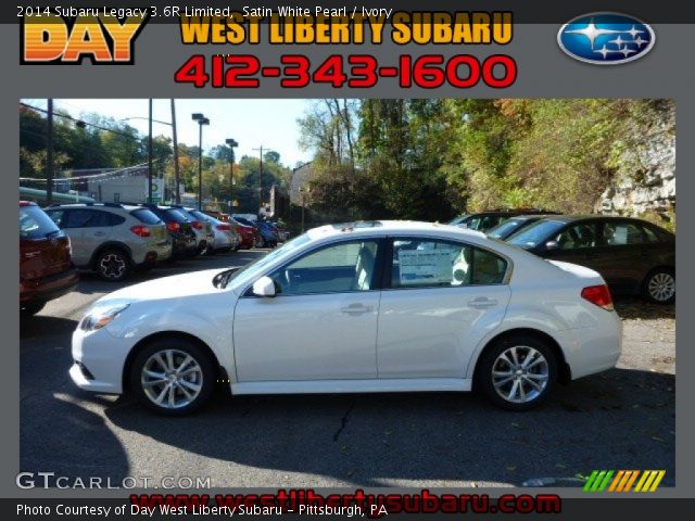 2014 Subaru Legacy 3.6R Limited in Satin White Pearl