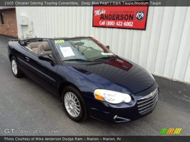 2005 Chrysler Sebring Touring Convertible in Deep Blue Pearl