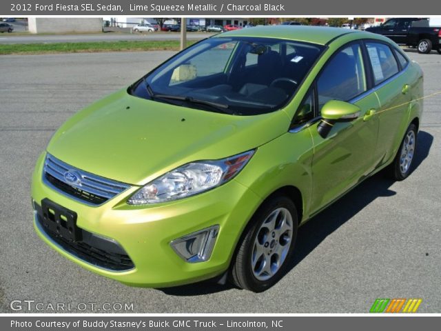 2012 Ford Fiesta SEL Sedan in Lime Squeeze Metallic
