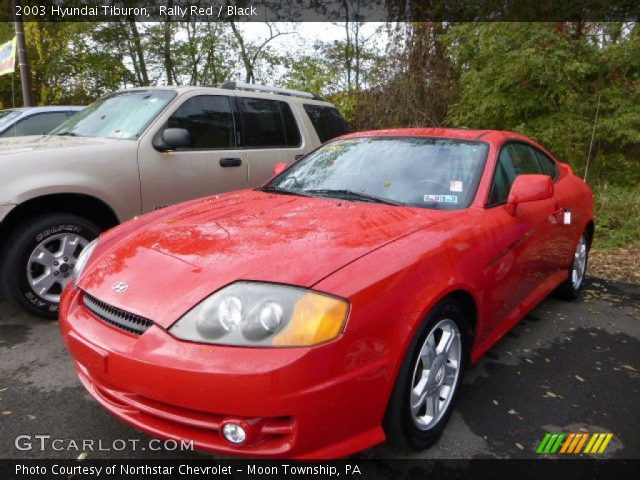 2003 Hyundai Tiburon  in Rally Red