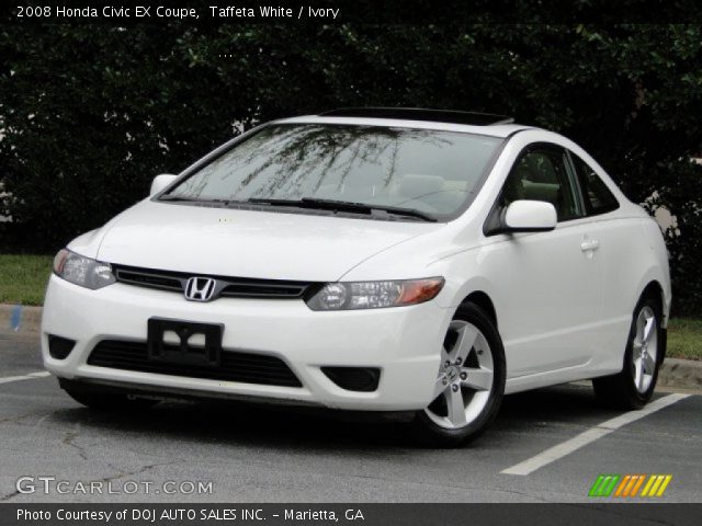 2008 Honda Civic EX Coupe in Taffeta White
