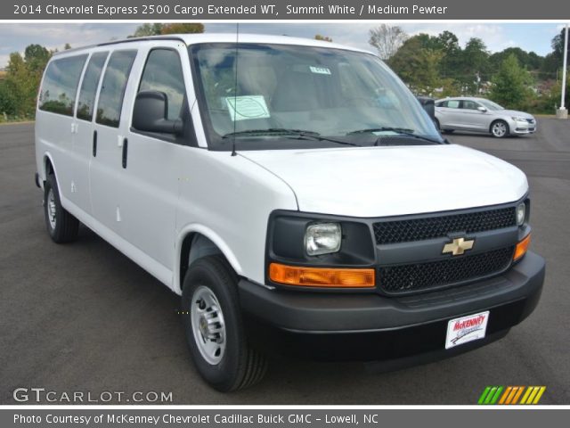 2014 Chevrolet Express 2500 Cargo Extended WT in Summit White