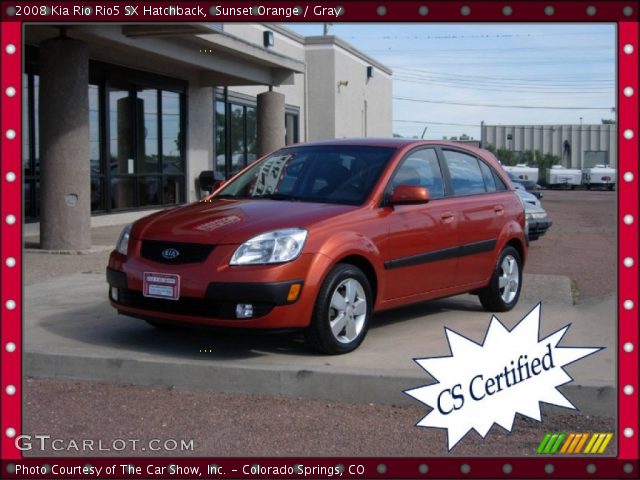 2008 Kia Rio Rio5 SX Hatchback in Sunset Orange