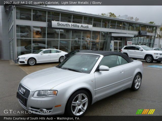 2007 Audi A4 2.0T quattro Cabriolet in Light Silver Metallic