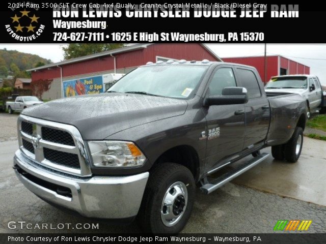 2014 Ram 3500 SLT Crew Cab 4x4 Dually in Granite Crystal Metallic