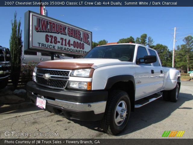 2007 Chevrolet Silverado 3500HD Classic LT Crew Cab 4x4 Dually in Summit White