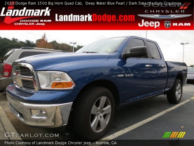 2010 Dodge Ram 1500 Big Horn Quad Cab in Deep Water Blue Pearl