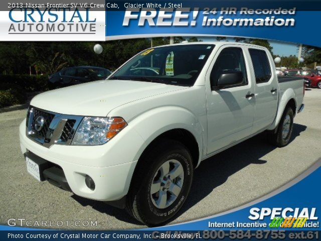 2013 Nissan Frontier SV V6 Crew Cab in Glacier White