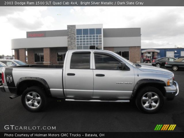 2003 Dodge Ram 1500 SLT Quad Cab 4x4 in Bright Silver Metallic