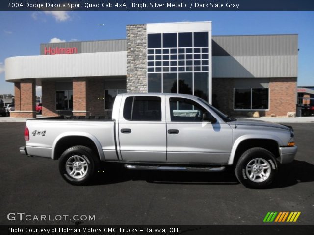 2004 Dodge Dakota Sport Quad Cab 4x4 in Bright Silver Metallic