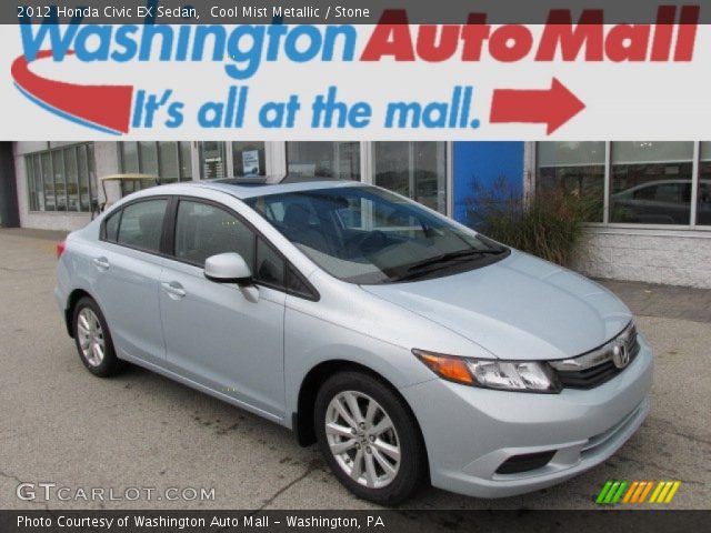 2012 Honda Civic EX Sedan in Cool Mist Metallic