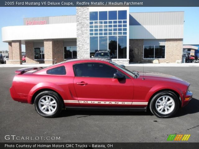 2005 Ford Mustang V6 Deluxe Coupe in Redfire Metallic