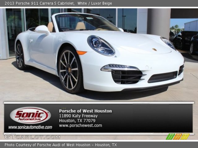 2013 Porsche 911 Carrera S Cabriolet in White