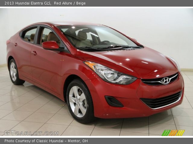 2013 Hyundai Elantra GLS in Red Allure