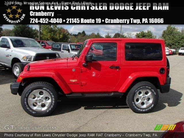 2014 Jeep Wrangler Sahara 4x4 in Flame Red
