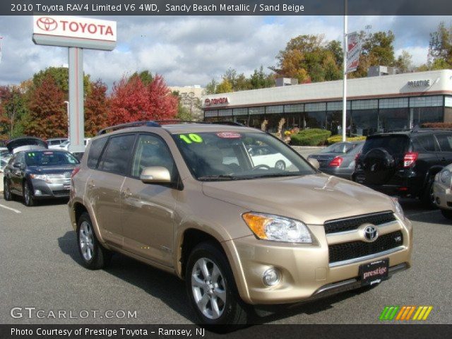 2010 Toyota RAV4 Limited V6 4WD in Sandy Beach Metallic