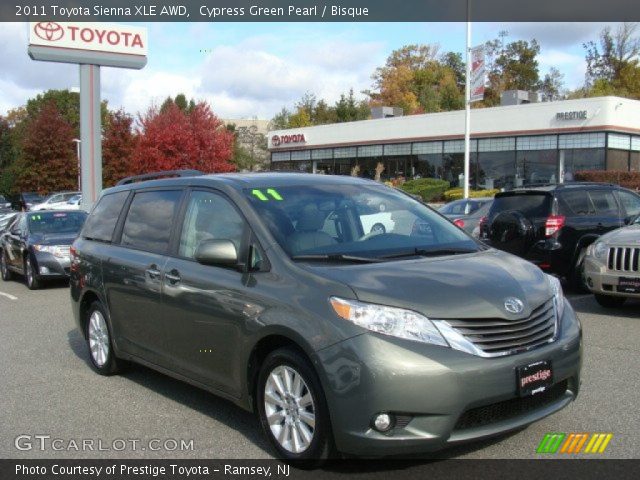 2011 Toyota Sienna XLE AWD in Cypress Green Pearl