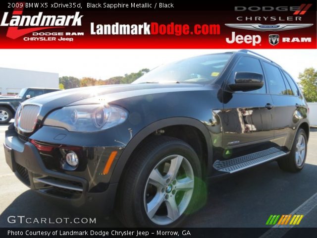 2009 BMW X5 xDrive35d in Black Sapphire Metallic