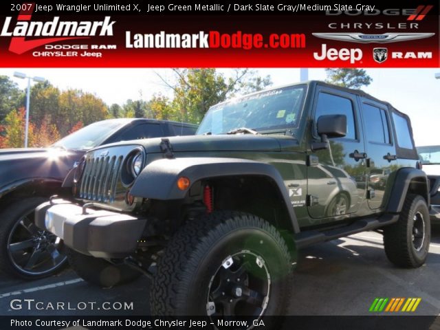 2007 Jeep Wrangler Unlimited X in Jeep Green Metallic