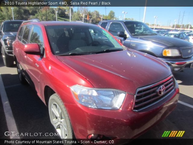 2010 Toyota Highlander Sport 4WD in Salsa Red Pearl