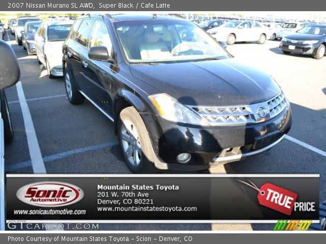 2007 Nissan Murano SL AWD in Super Black